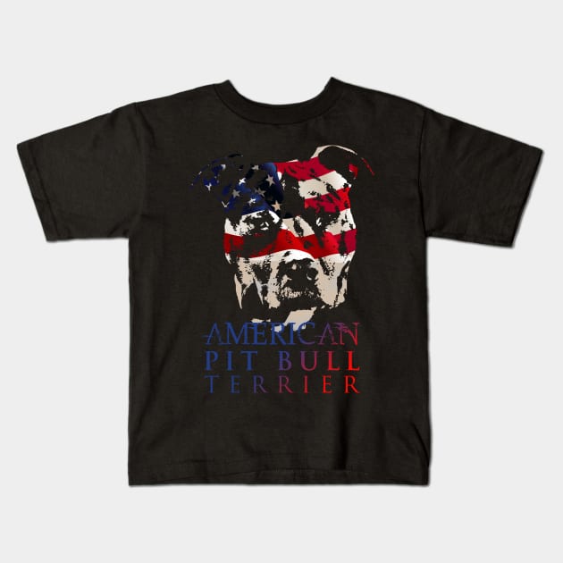 American Pit Bull Terrier - APBT Kids T-Shirt by Nartissima